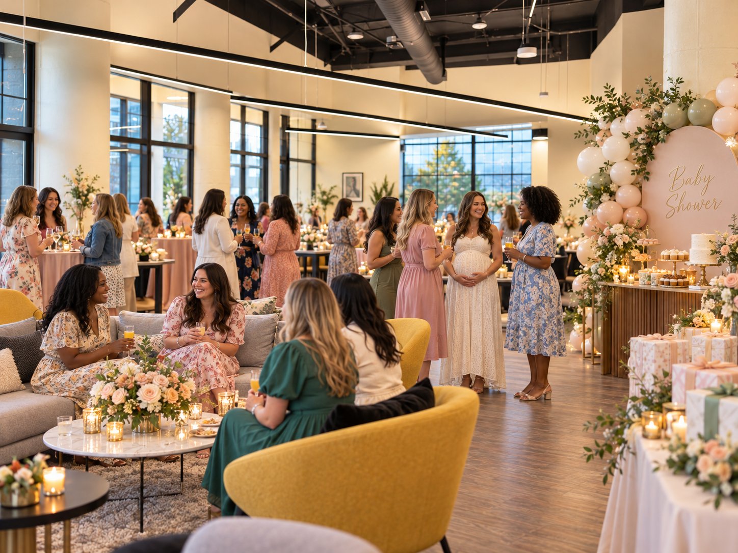 Party with dessert table